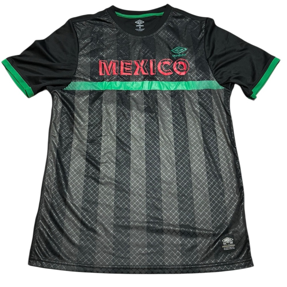 Umbro Black and Green Performance Soccer Jersey
